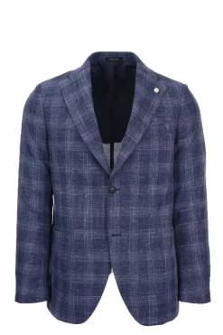 Giacca monopetto quadri