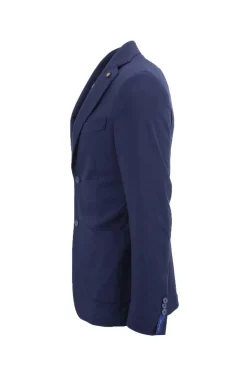 Giacca monopetto sfoderata in tessuto stretch