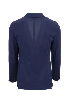 Giacca monopetto sfoderata in tessuto stretch