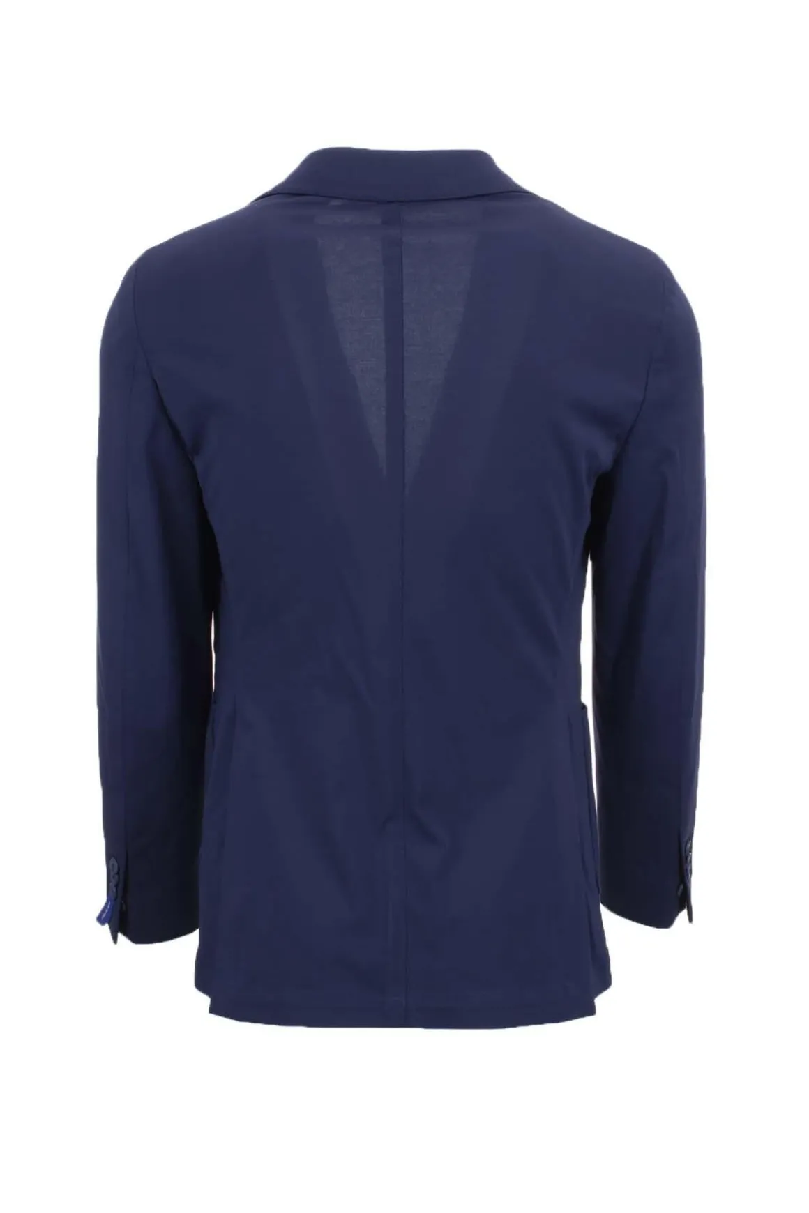 Giacca monopetto sfoderata in tessuto stretch