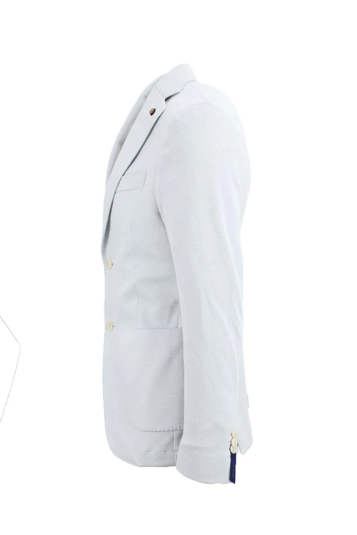 Giacca monopetto sfoderata in tessuto stretch