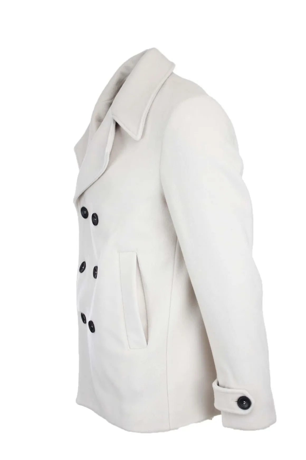 Giacca Peacoat doppiopetto in lana.