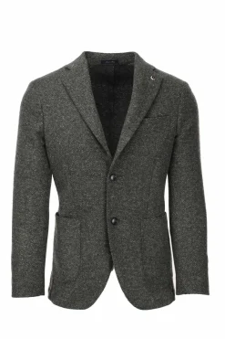 Giacca sfoderata fantasia spigata