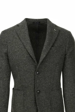 Giacca sfoderata fantasia spigata