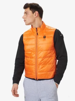 Gilet smanicato impunture orizzontali