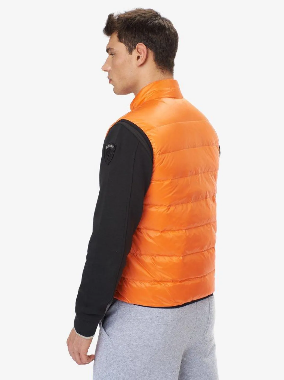 Gilet smanicato impunture orizzontali