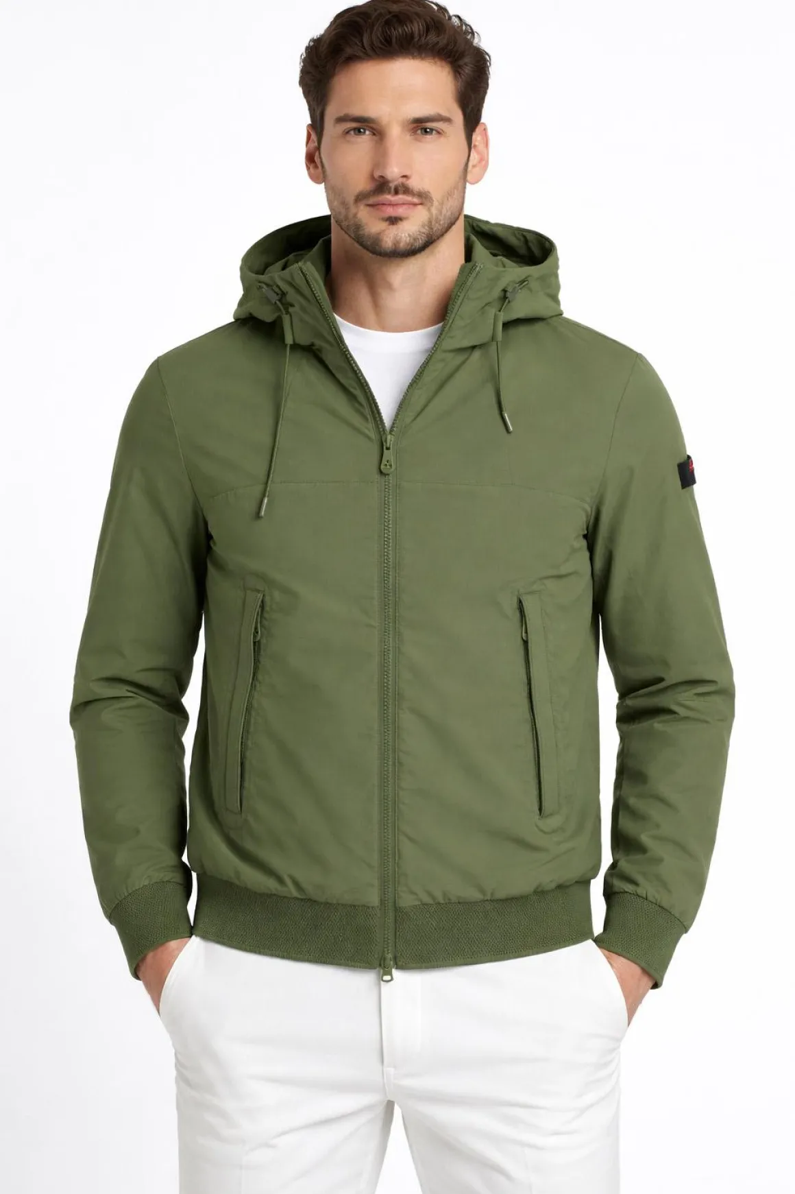 Giubbino Uomo Nylon Stretch Cappuccio