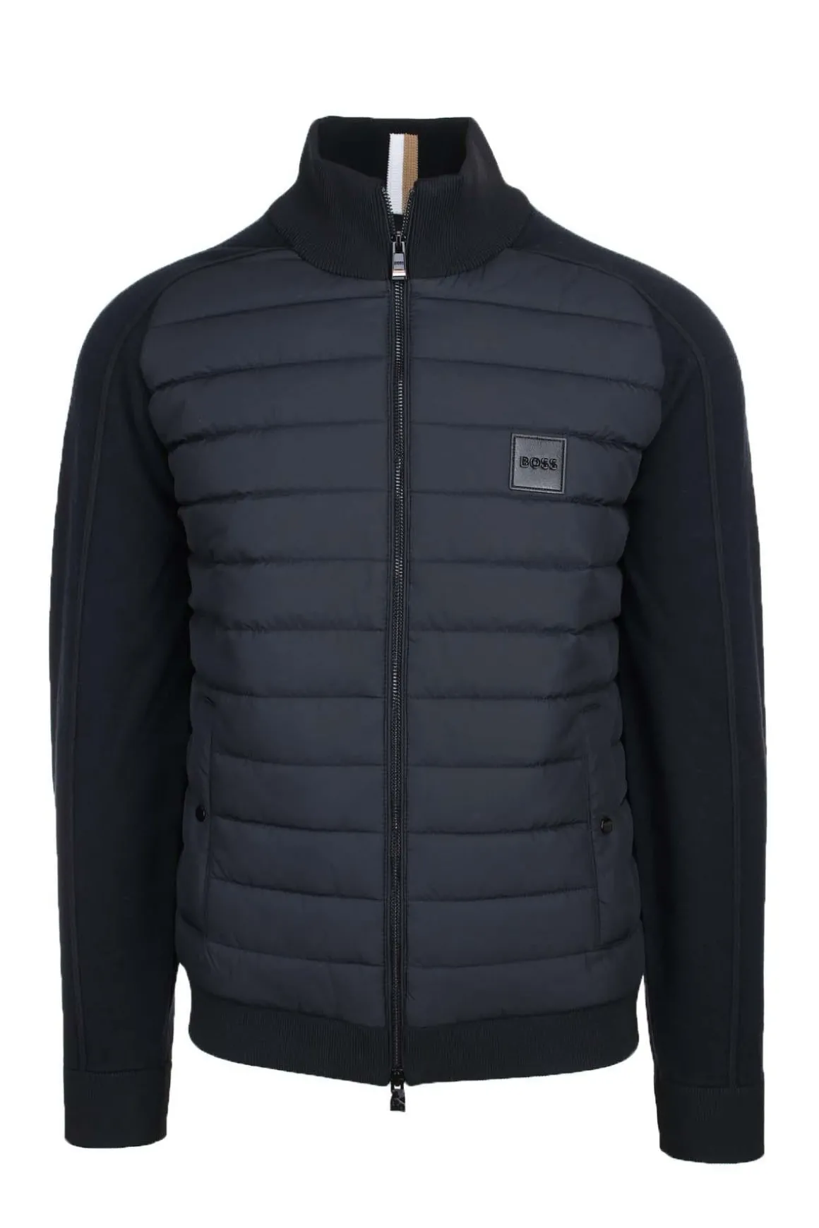 Giubbotto bitessuto con trapunta orizzontale