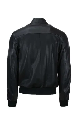 Giubbotto bomber in pelle