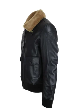 Giubbotto bomber in pelle imbottito CHEITON