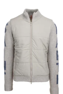 Giubbotto in maglia di lana e nylon imbottito