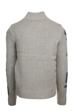 Giubbotto in maglia di lana e nylon imbottito