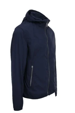 Giubbotto in nylon stropicciato con cappuccio