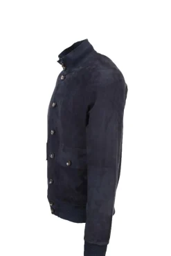 Giubbotto in pelle scamosciata