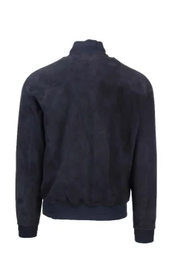 Giubbotto in pelle scamosciata