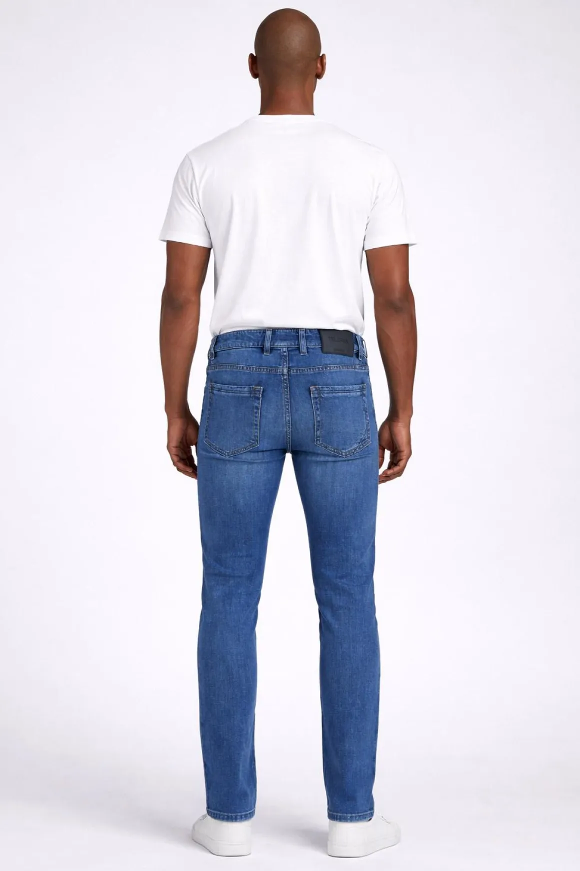 Jeans Uomo 5 Tasche Denim Stretch Slim