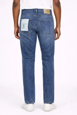 Jeans Uomo 5 Tasche Denim Slim Fit