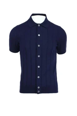 Maglia cardigan con bottoni in filo di cotone