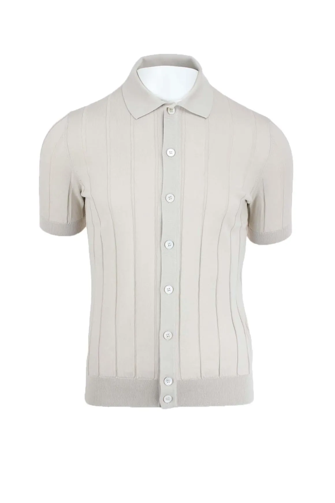 Maglia cardigan con bottoni in filo di cotone