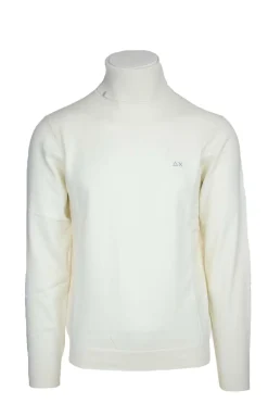 Maglia dolcevita in lana e cotone