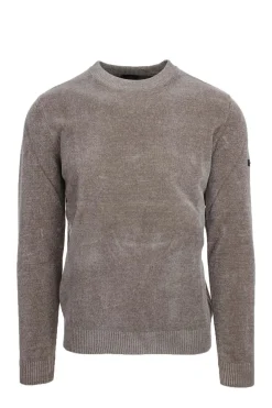 Maglia girocollo in ciniglia.