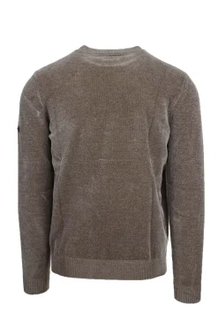 Maglia girocollo in ciniglia.