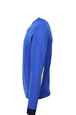 Maglia girocollo in cotone con toppe