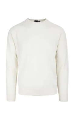 Maglia girocollo in filo misto lino