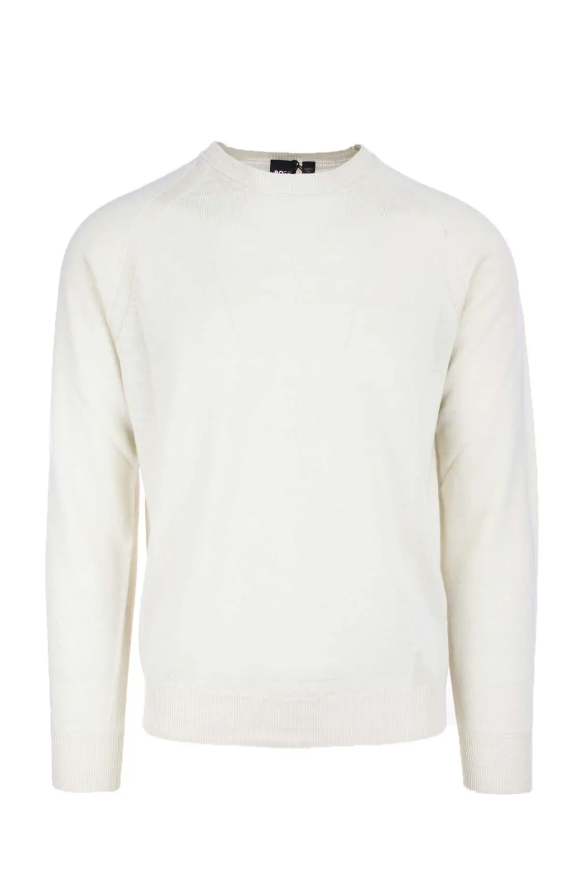 Maglia girocollo in filo misto lino