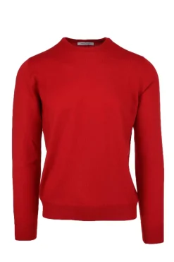 Maglia girocollo in lana merinos