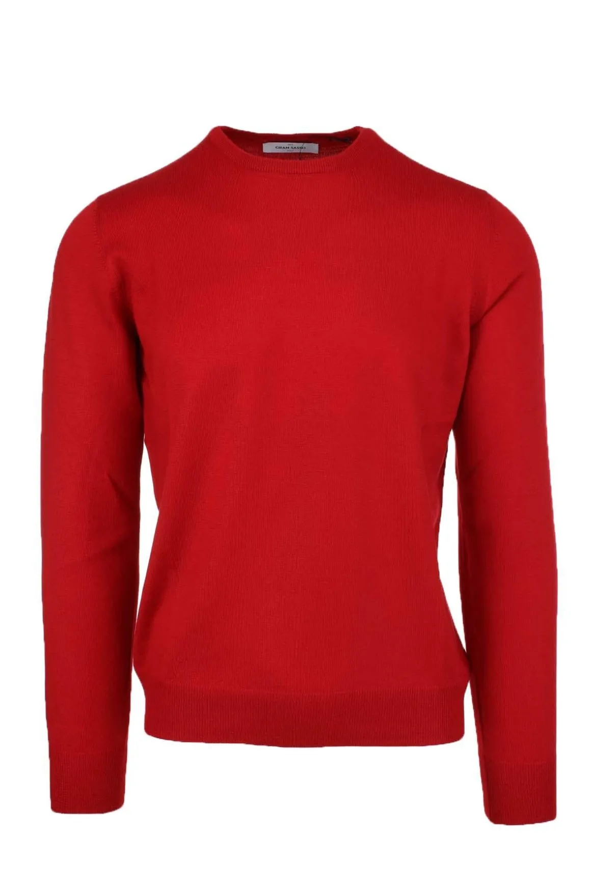 Maglia girocollo in lana merinos