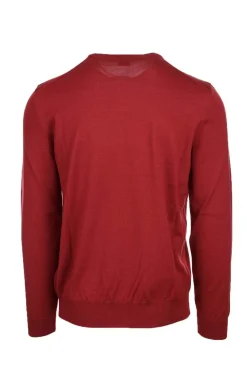 Maglia girocollo in lana con logo BOSS