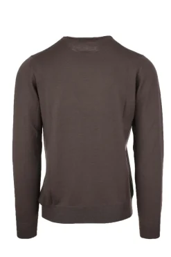 Maglia girocollo in lana merinos