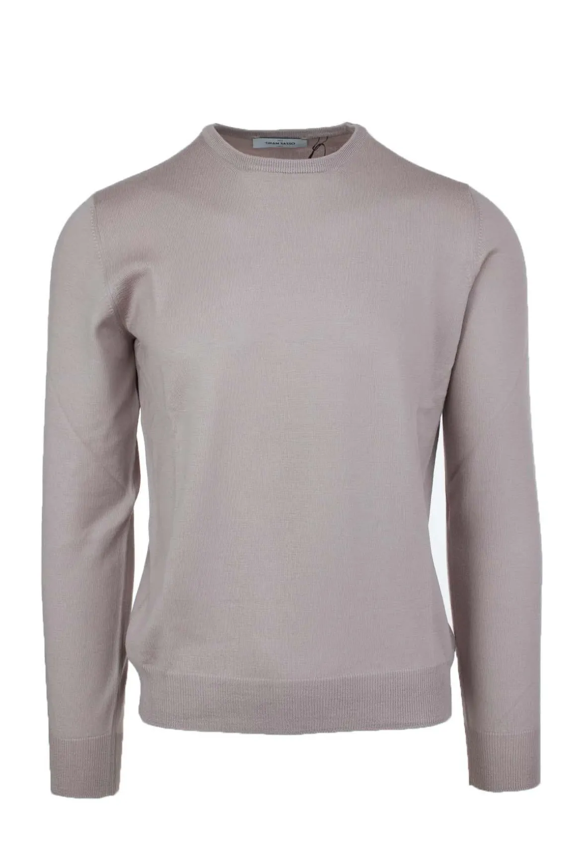 Maglia girocollo in lana merinos