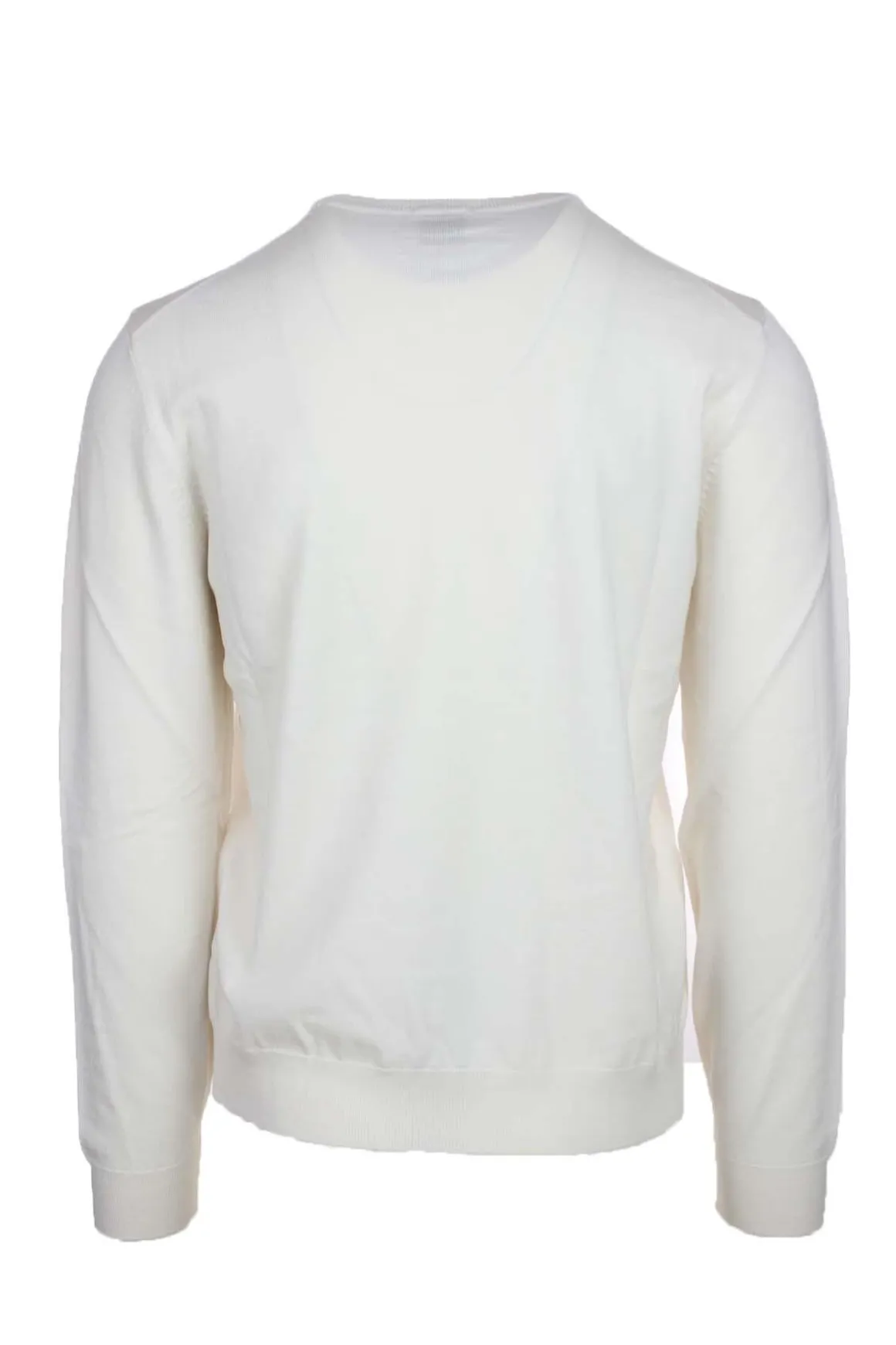 Maglia girocollo in lana con logo BOSS