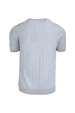 Maglia girocollo in seta