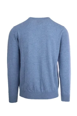 Maglia girocollo uomo in lana unito