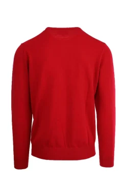 Maglia girocollo uomo in lana unito