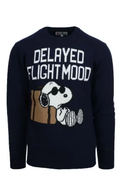 Maglia in lana cachemire Snoopy Flight