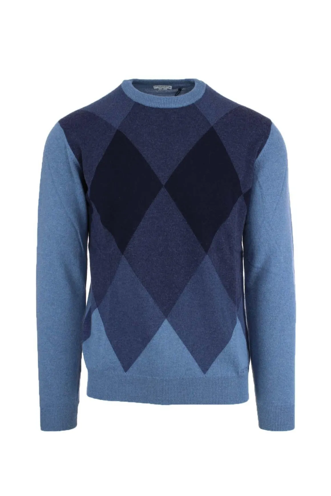 Maglia in lana girocollo a rombi