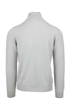 Maglia lupetto con zip e bottoni