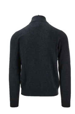 Maglia lupo con bottoni in lana e cachemire