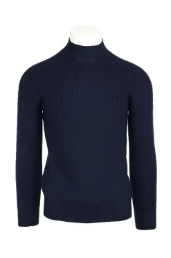 Maglia lupo in lana a coste inglese