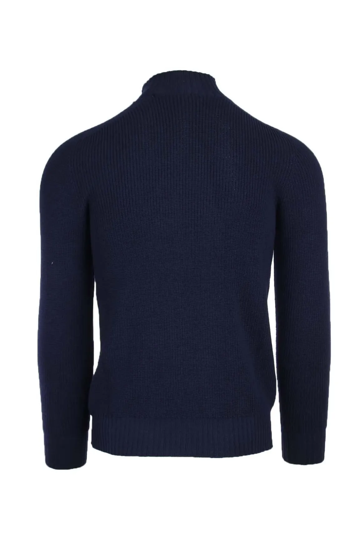 Maglia lupo in lana a coste inglese