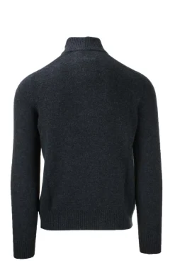 Maglia Lupo zip in lana