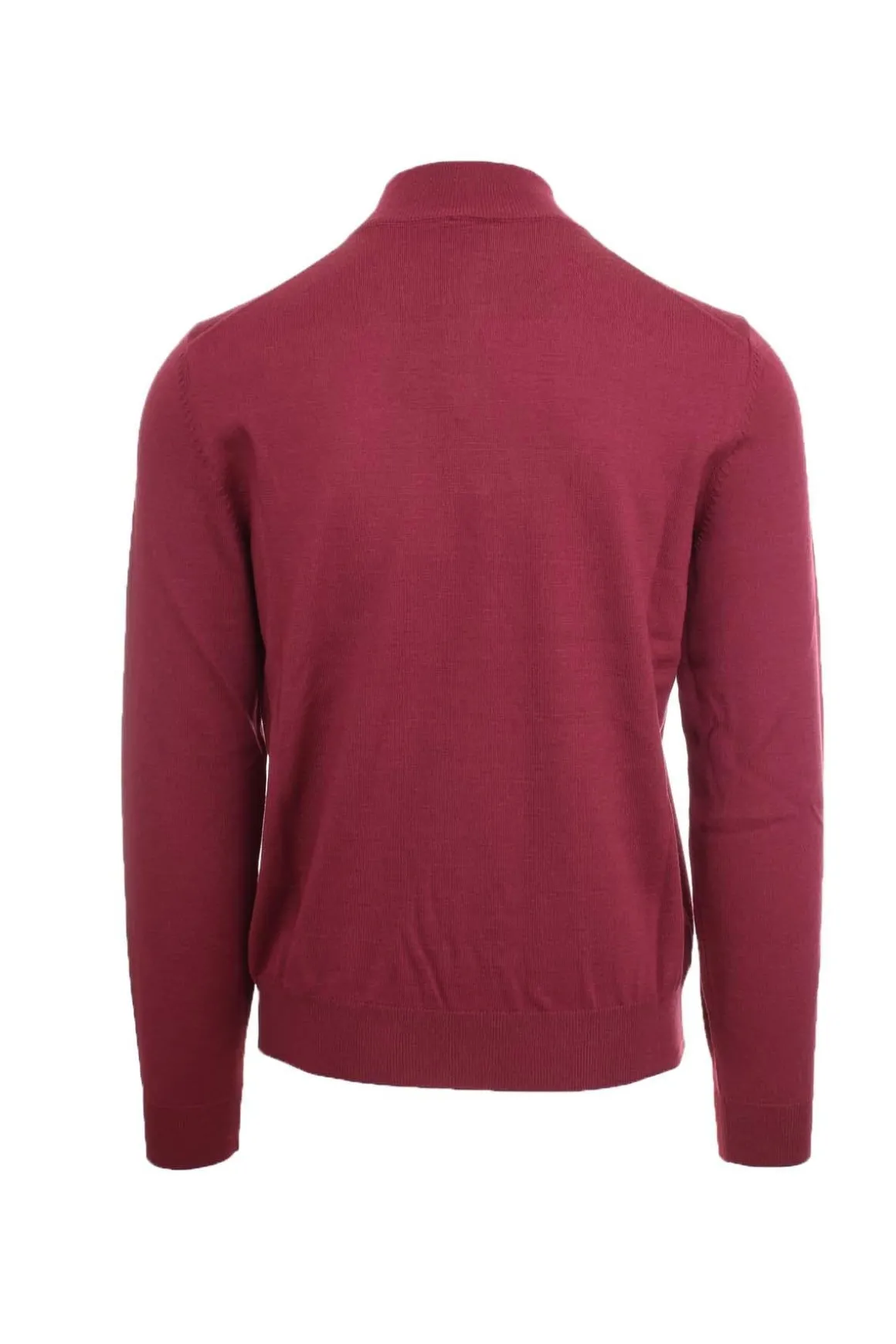 Maglia lupo zip in lana