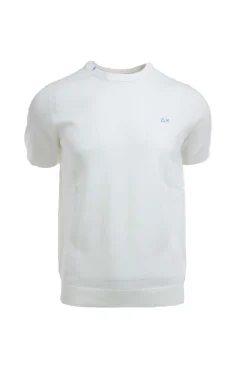 Maglia mezza manica in filo di cotone