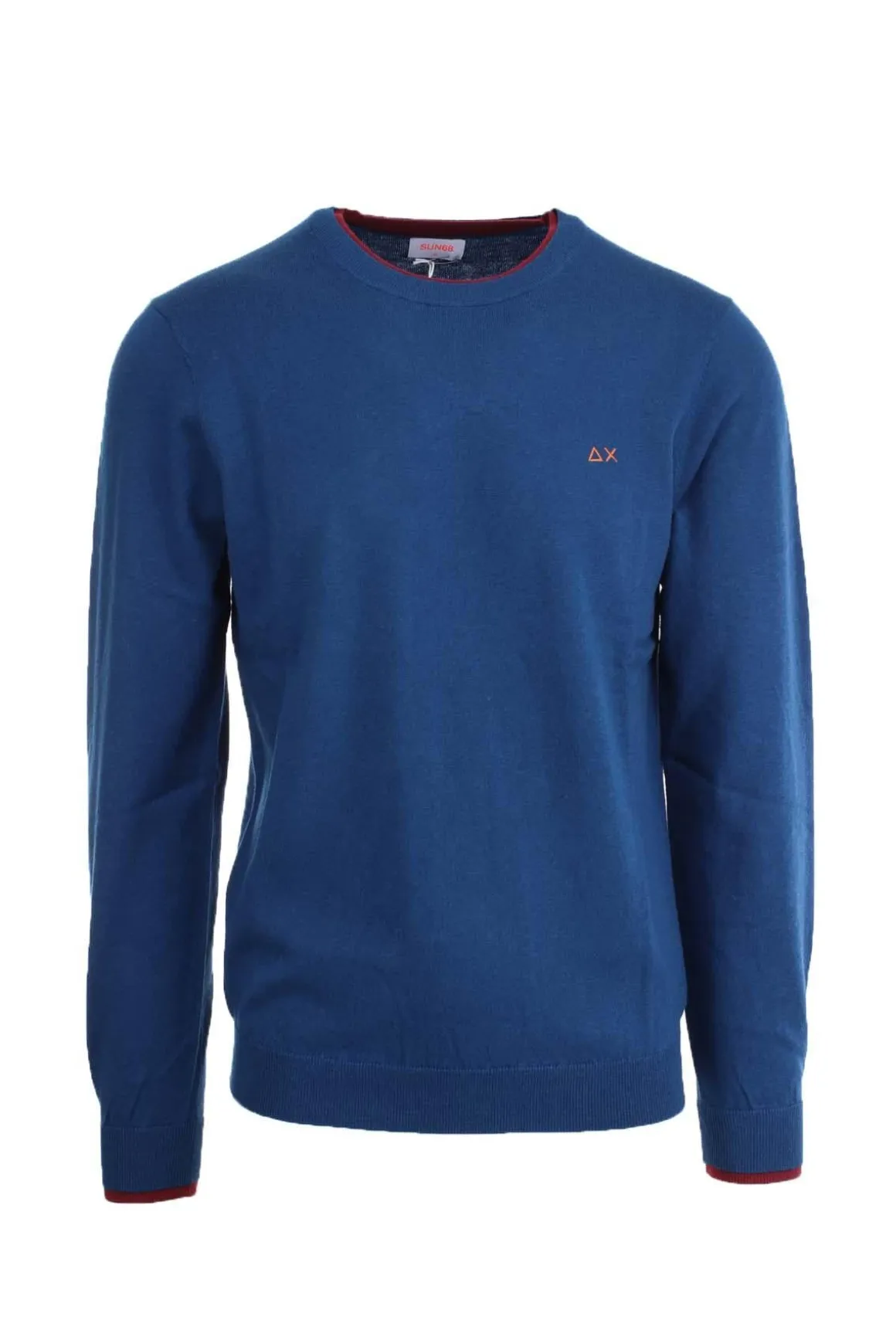 Maglia pullover girocollo lana e cotone