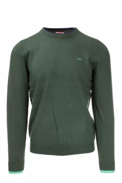 Maglia pullover girocollo lana e cotone