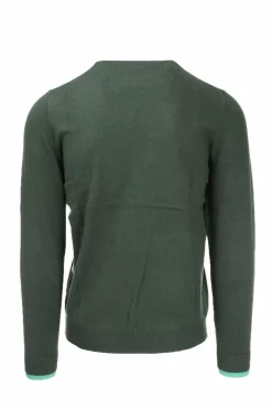 Maglia pullover girocollo lana e cotone